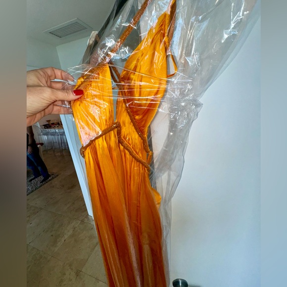 Cult Gaia Silk Gown size 4 worn once - Picture 4 of 9